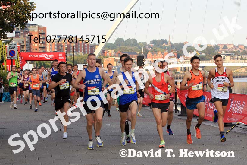 AJ Bell Great North 5k, Newcastle Quayside.  Photo: David T. Hewitson/Sports for All Pics